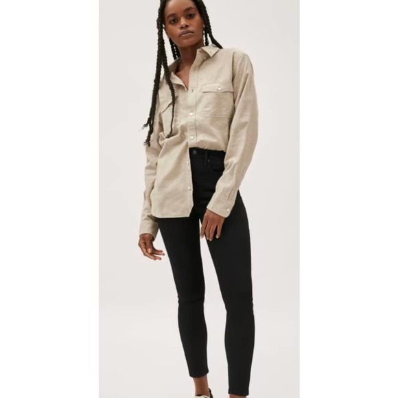 Everlane Denim - Everlane High Rise Skinny Ankle Denim Jeans Black Size 26 NEW